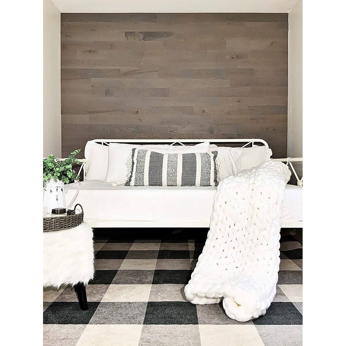 Oak Wooden Wall Planks, Peel and Stick, 3x22, 20 Sq. ft. Y833