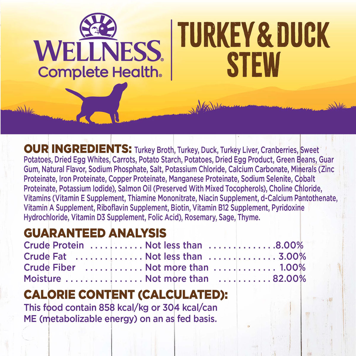 Thick & Chunky Natural Grain Free Canned Dog Food, Turkey & Duck Stew, 12.5-Ounce Can (Pack of 12) P61936