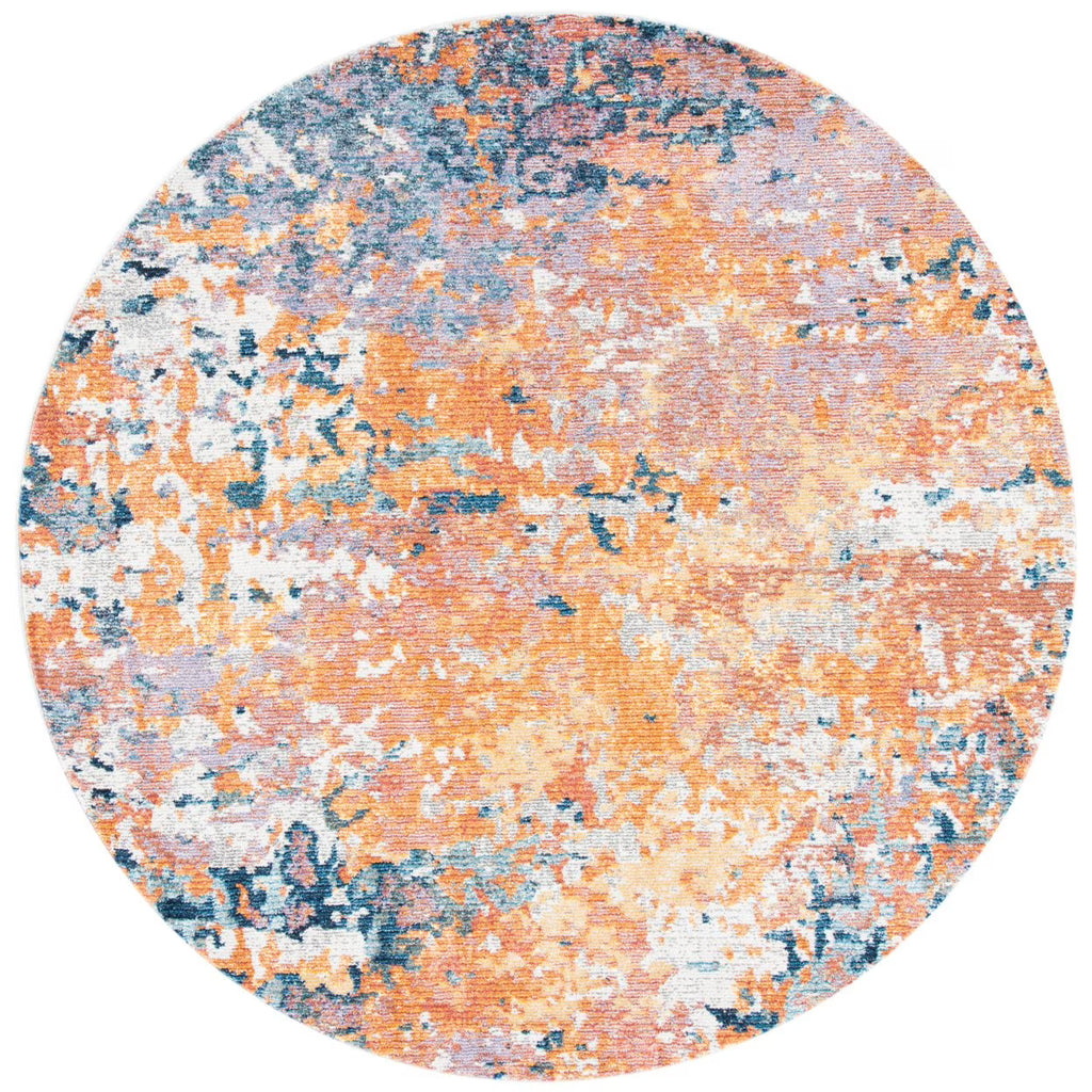 Gold / Blue Rug V196441