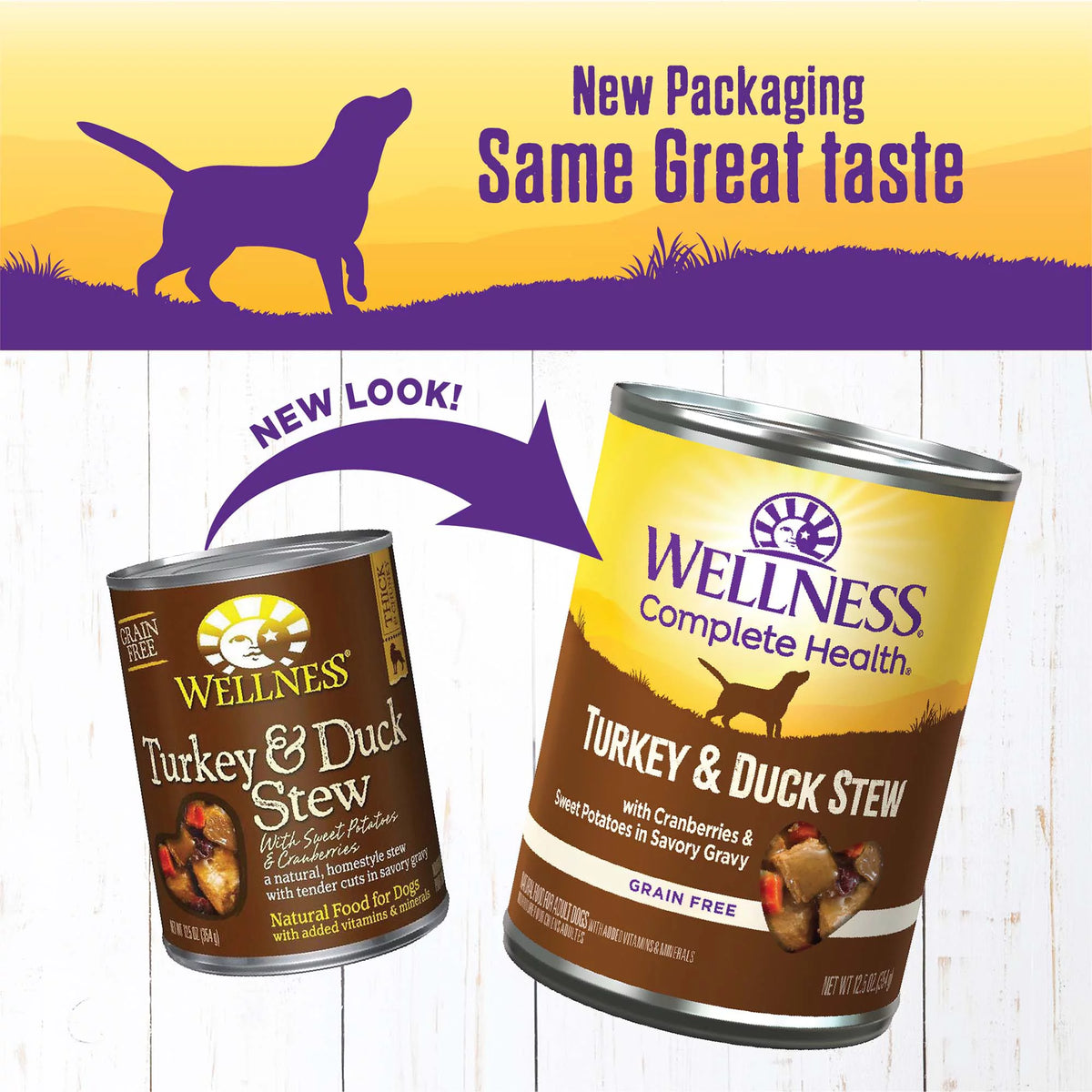 Thick & Chunky Natural Grain Free Canned Dog Food, Turkey & Duck Stew, 12.5-Ounce Can (Pack of 12) P61936