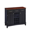 Black Buffet with Cherry Wood Top T78520