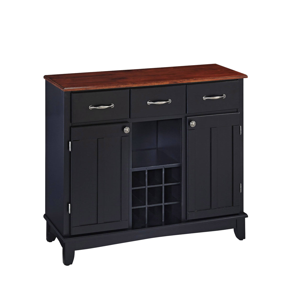 Black Buffet with Cherry Wood Top T78520