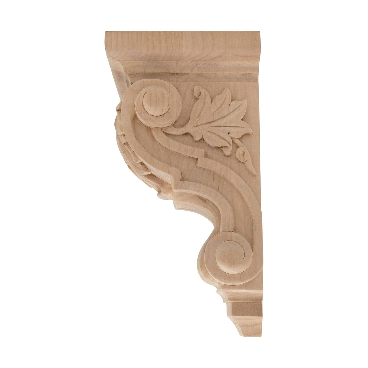 Unfinished Solid Alder Wood Corbel O6618