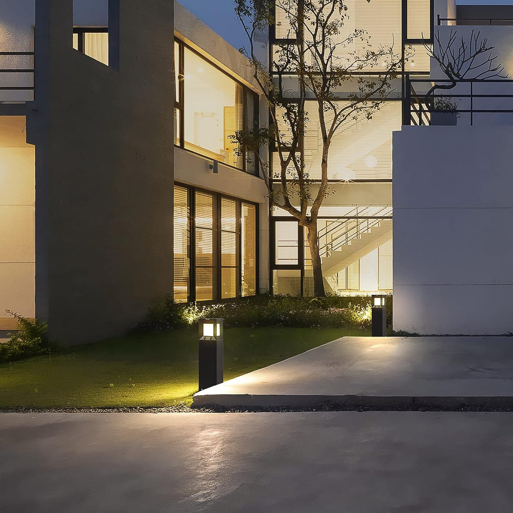 Solar Landscape Path Light, 32 Inches Outdoor Bollard Lighting Y79824