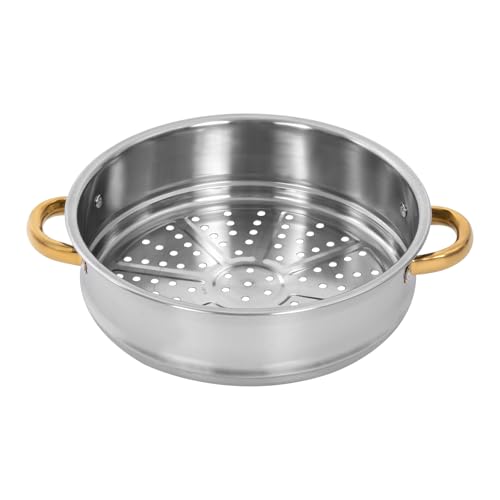 5 Tier Stainless Steel Steamer Pot with Glass Lid (28CM) K225