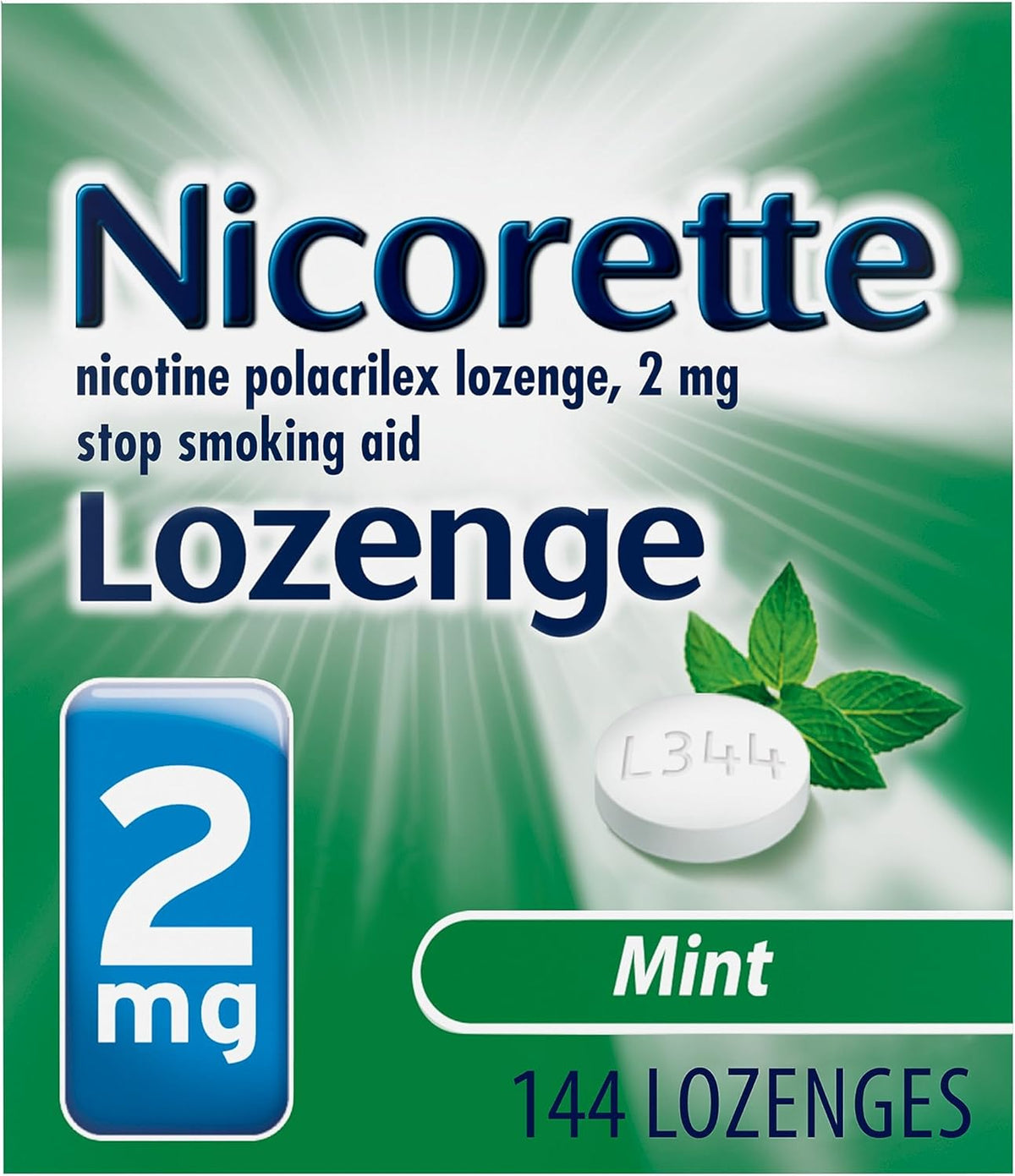 2 mg Mint Flavor Nicotine Lozenges 144 ct Q4786