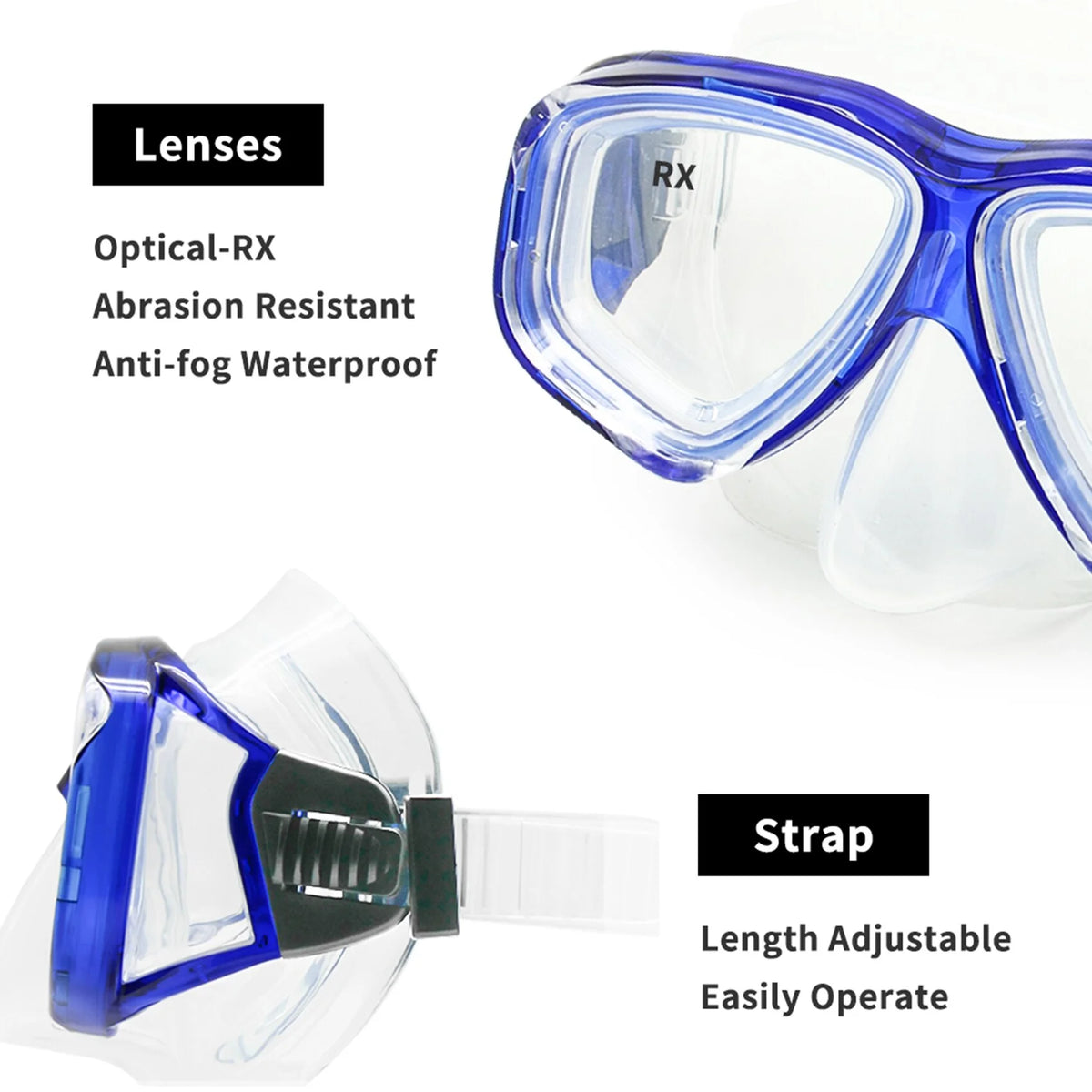 Myopia Snorkel Set Scuba Mask R3142