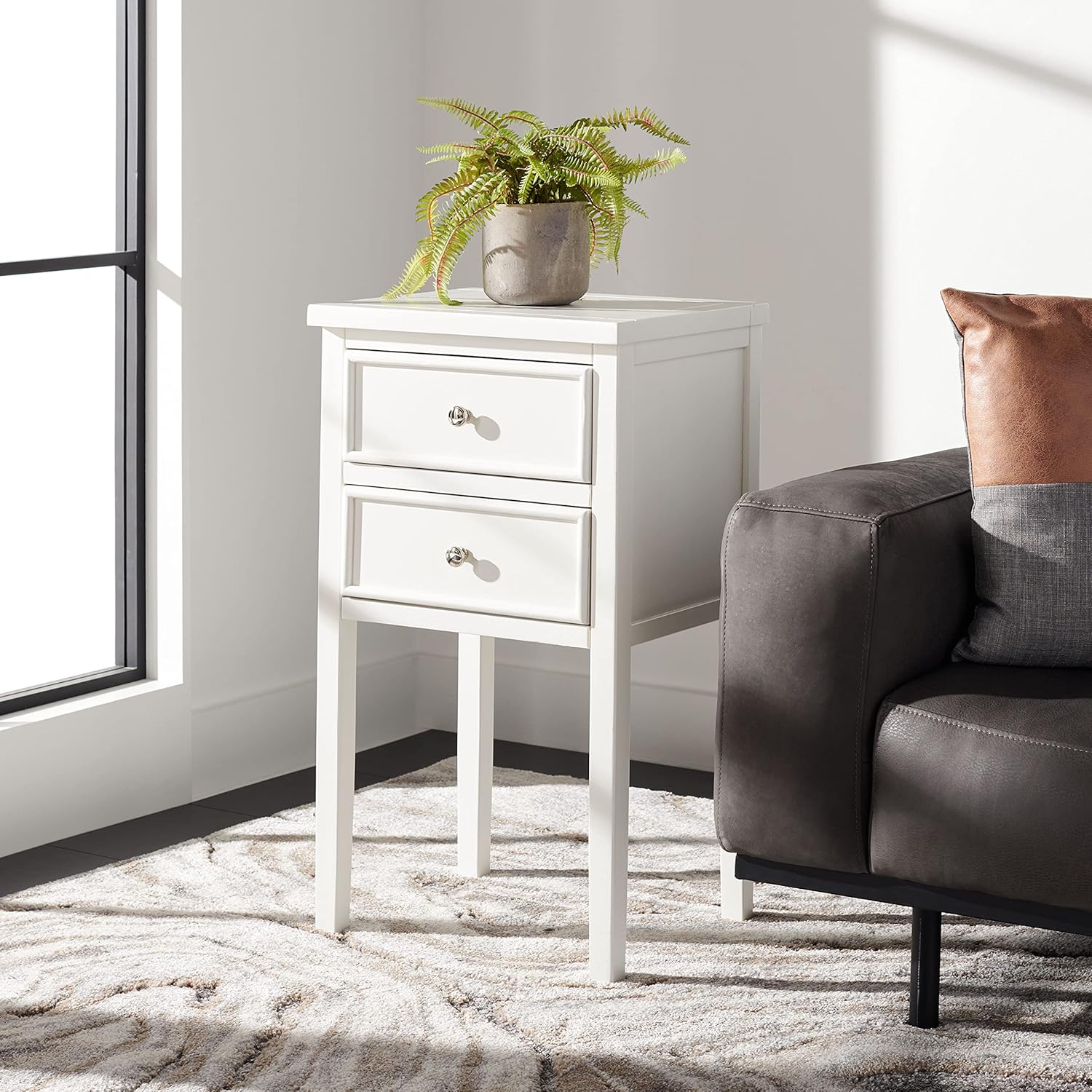French Grey End Table T607