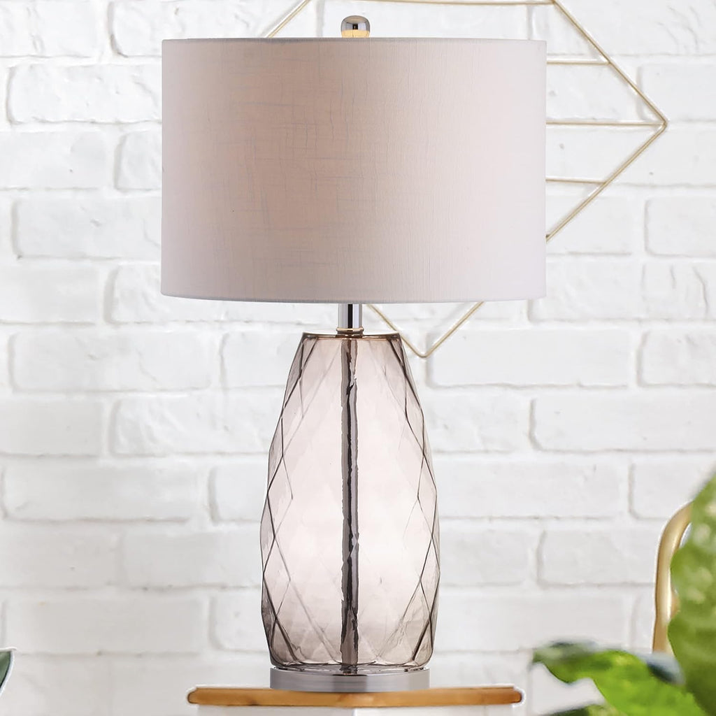 26.5 Glass/Metal LED Lamp Moroccan Blue D169180