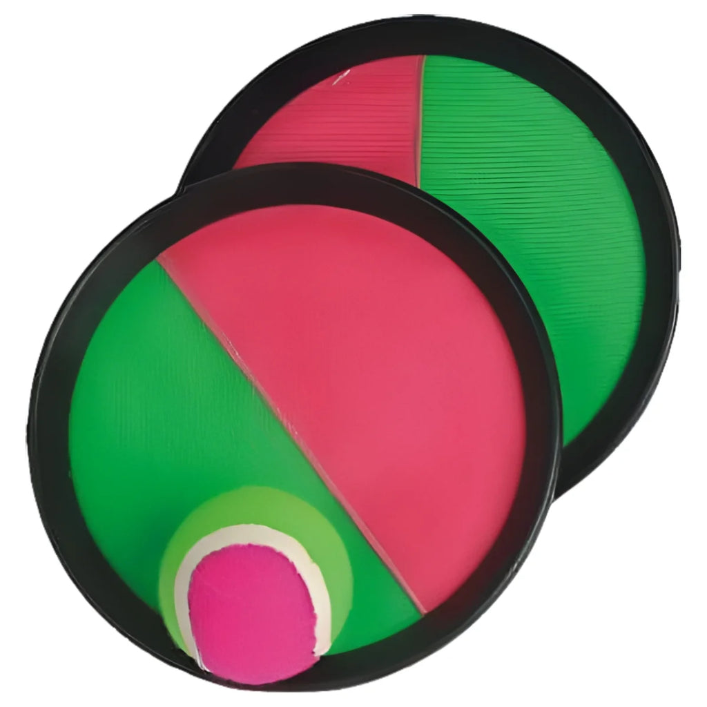 Kids Velcro Paddle Catch Ball Target Toss Games I35809