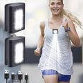 2Pack USB Rechargeable LED Clip on Running Light W50758