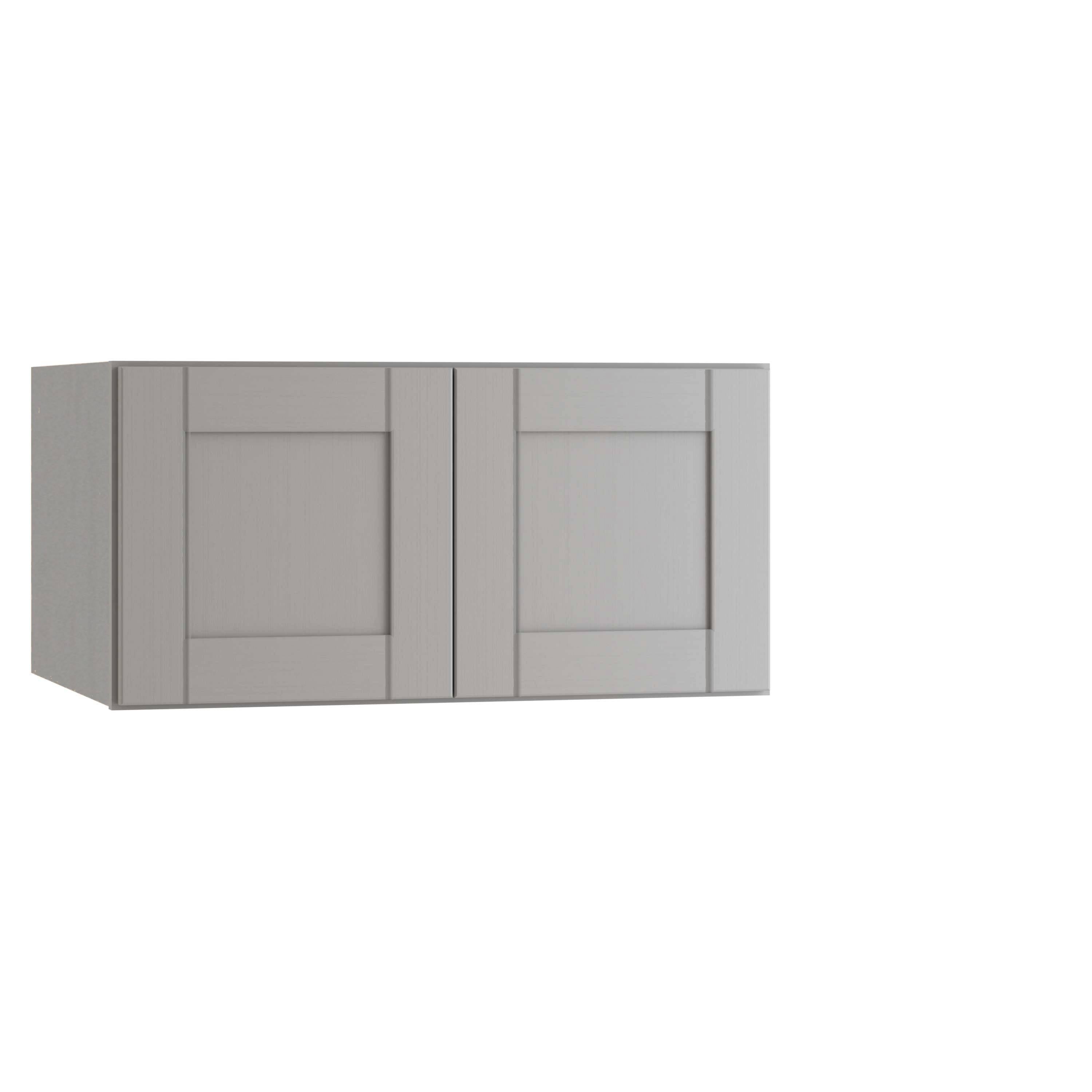 Vinyl Gray Thermofoil Maple Door Wall Fully Assembled Stock Cabinet M2170