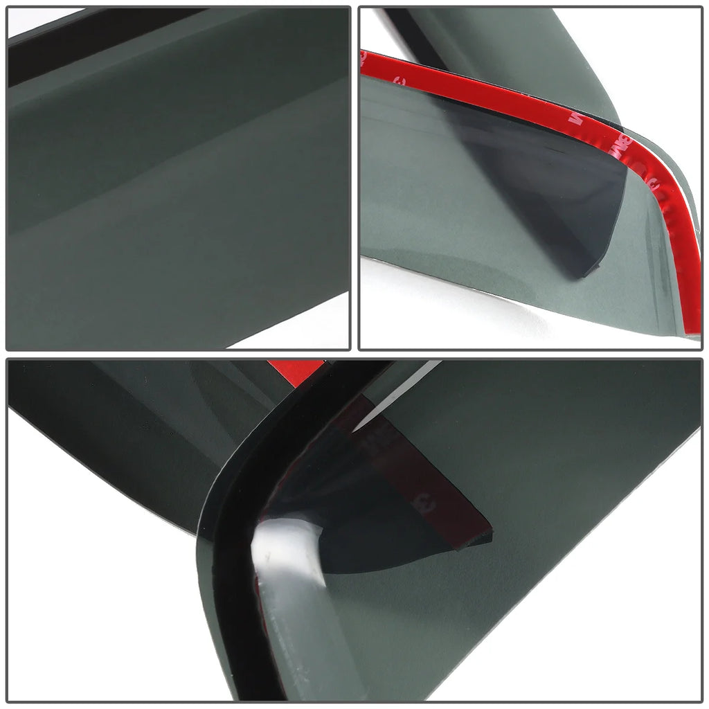 2pcs Dark Smoke Window Visor Deflector Rain Guard K193872