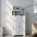 White 2 Door 1 Drawer Free-Standing Bathroom Floor Cabinet K465