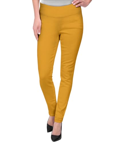 Women Stretch Skinny Dress Pants Nylon Ponte Pull On Trousers Z7279