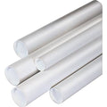 2 x 15x22 White Cardboard Mailing Tubes, 50/Case F9835
