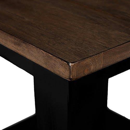 Greige & Black End Table H371272