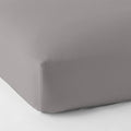 Silver Supima Cotton Sateen California King Fitted Sheet C829