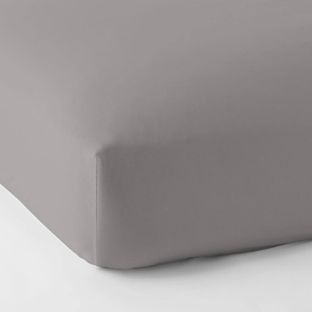 Silver Supima Cotton Sateen California King Fitted Sheet C829