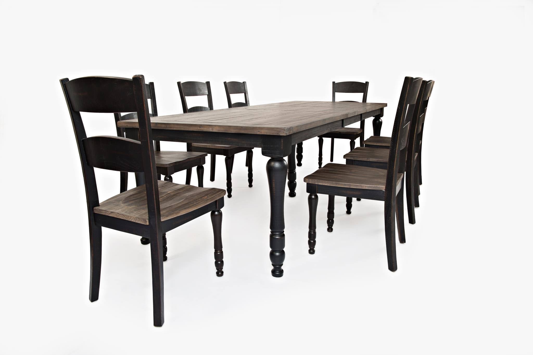 Vintage Black Rectangle Ext Table Q76239