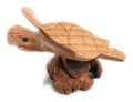 Carved Sea Turtle with Driftwood Base L5803