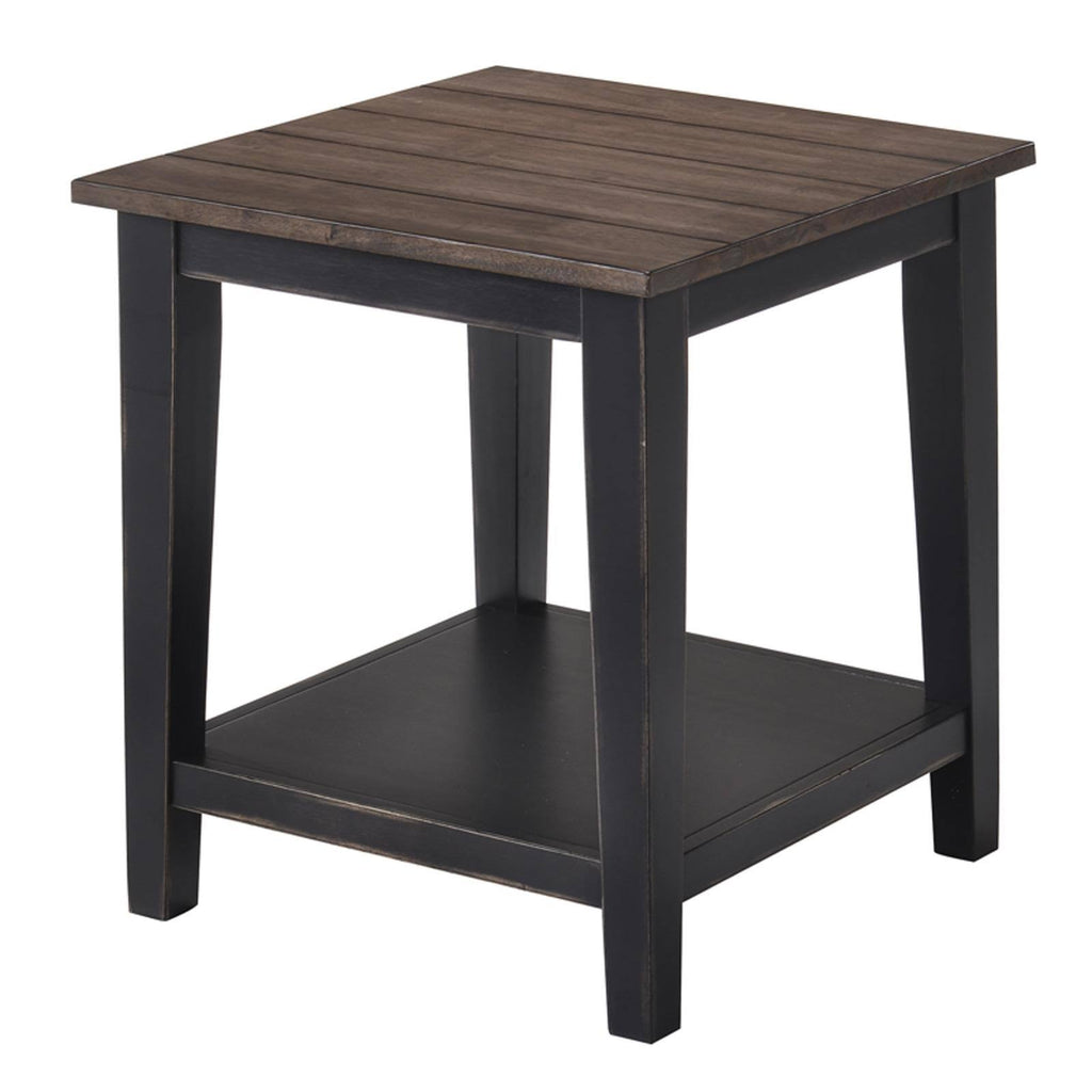 Greige & Black End Table H371272