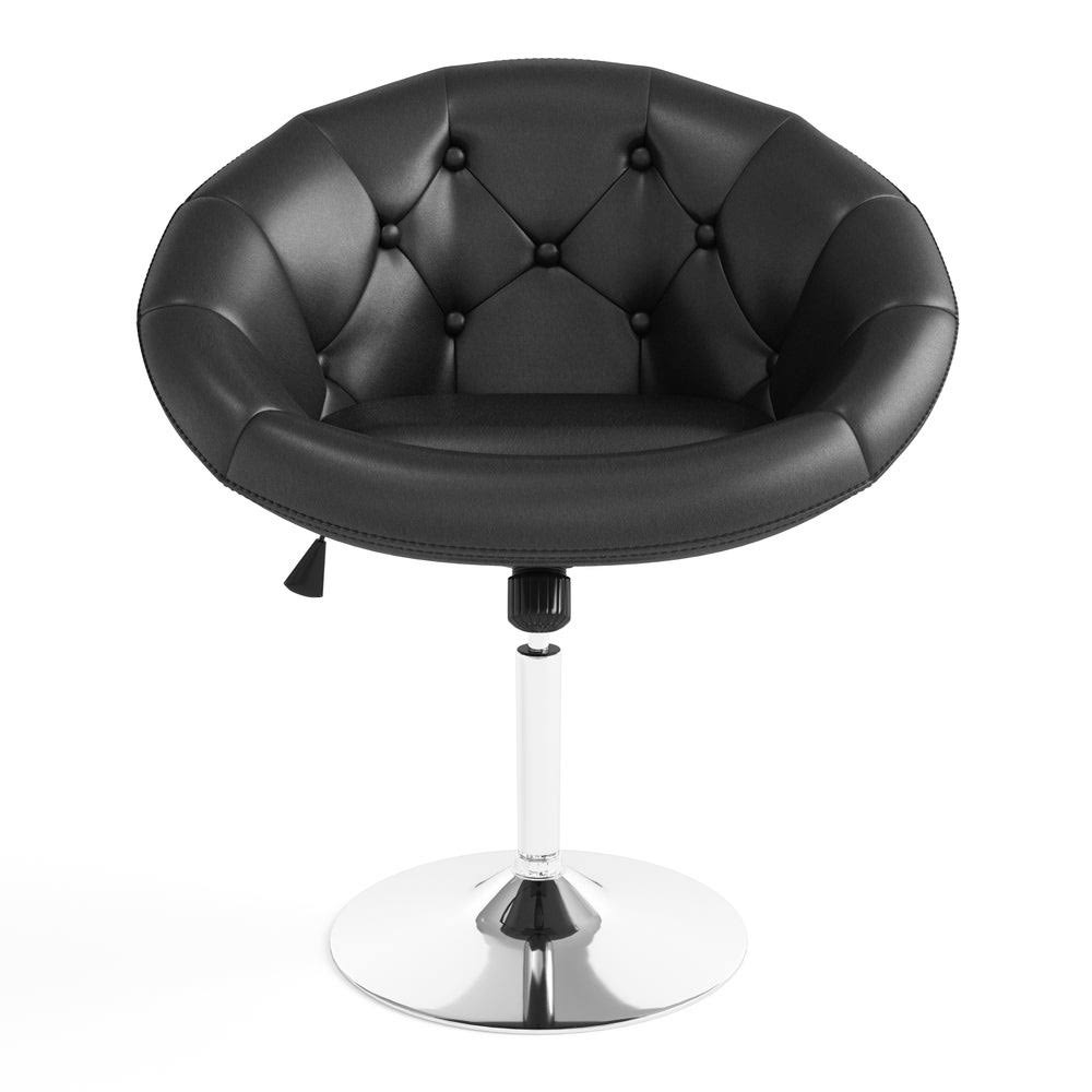 Purple Tufted Tilt Swivel Chair A3604