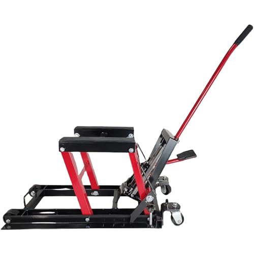 1500 LBS Hydraulic Motorcycle Lift Jack with Wheels T99883