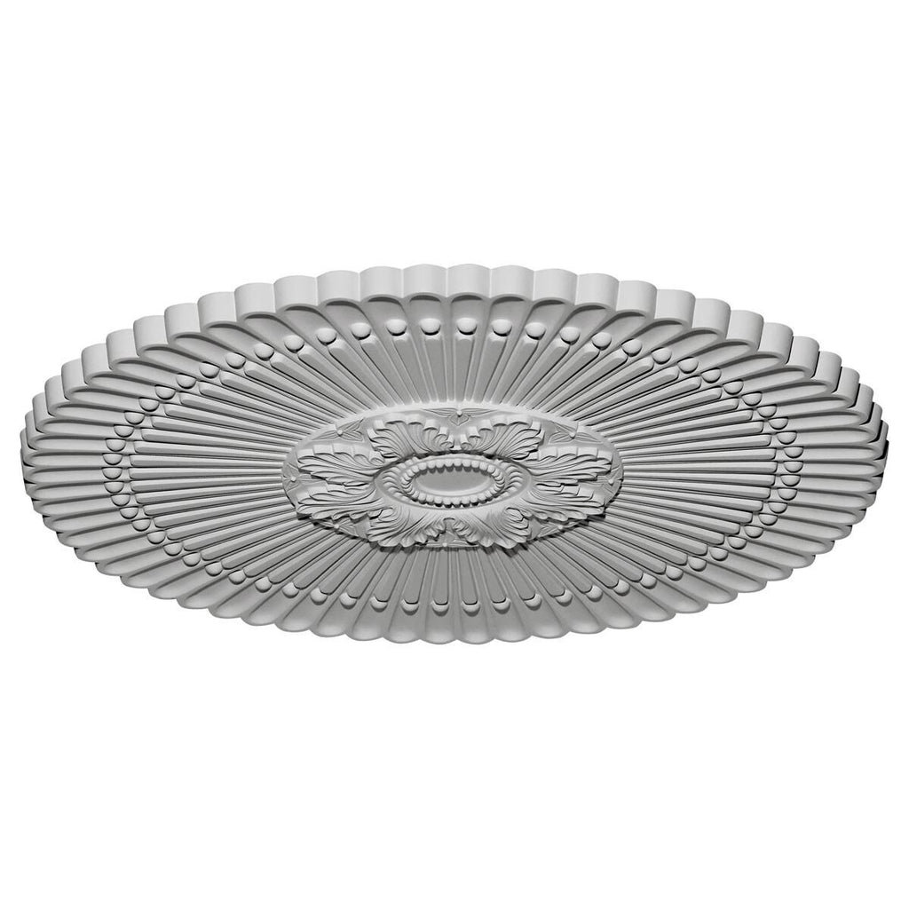 30x22OD x 1 1/4x22P Hand-Painted Ceiling Medallion E46275