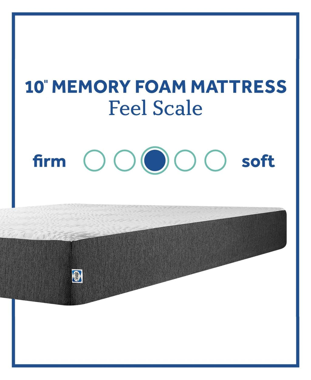 10 in. Full Medium Memory Foam Mattress H1125