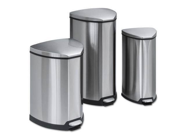 Stainless Steel Trash Can with Flip Lid and Foot Pedal P3608