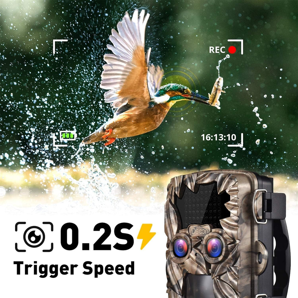 4K 20MP Dual Lens Trail Camera with Night Vision L949