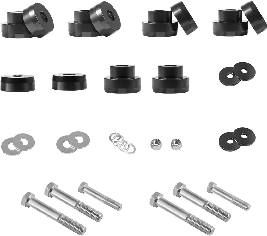 CNC Aluminum Body Mount Bushings Tool Subframe Bushing Kit 32PCS S927338
