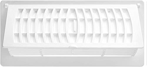 4" x 12" White Floor Vent Register B134630