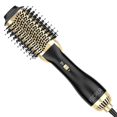 Hot Air Brush Blow Dryer Brush (Black, Red) N290457