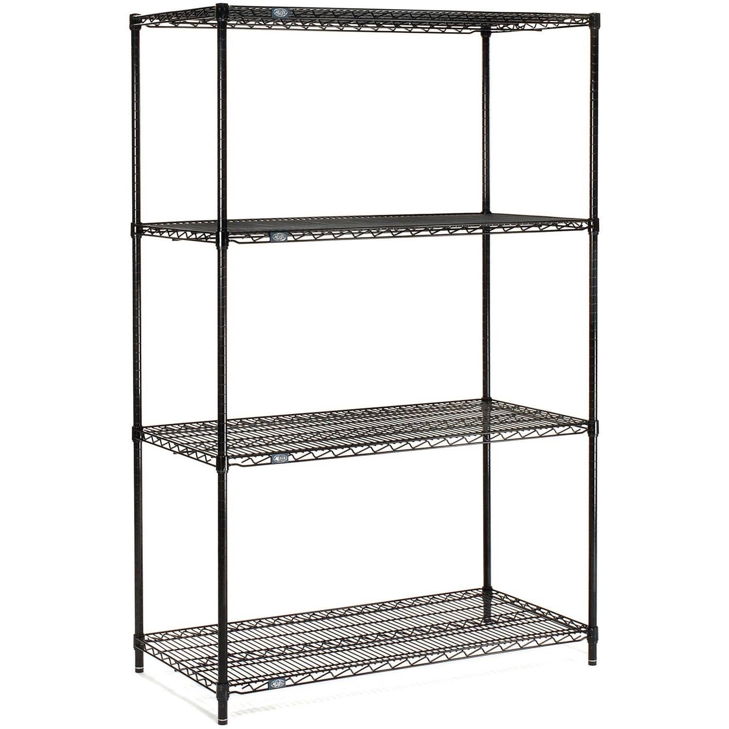 Black Epoxy Wire Shelving F16294