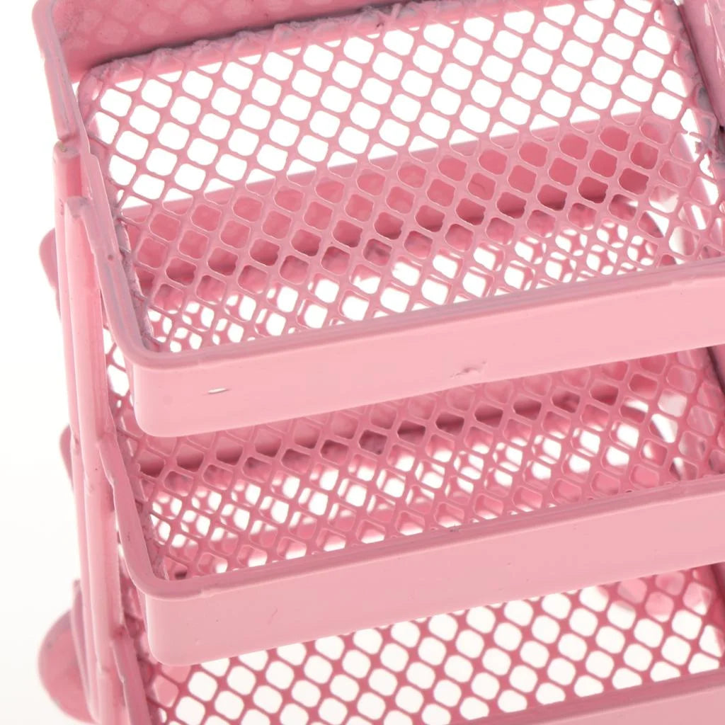 Mini 3 Tier Storage Shelf Dollhouse Decor Accessory O20400