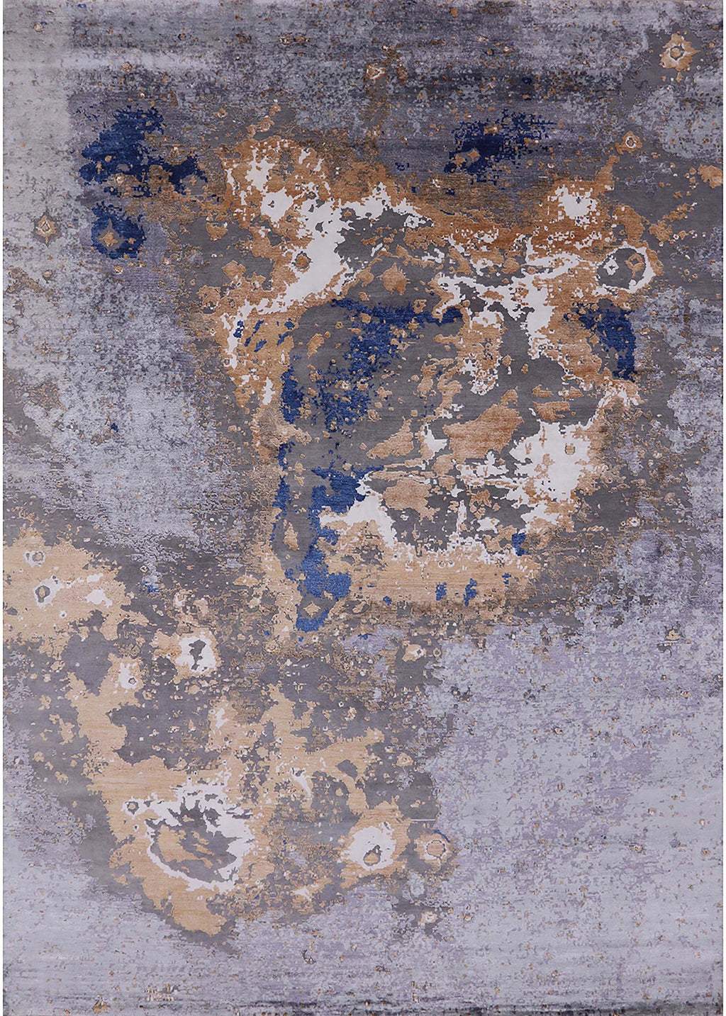 Cloudy Gray Rectangle Area Rug T8998