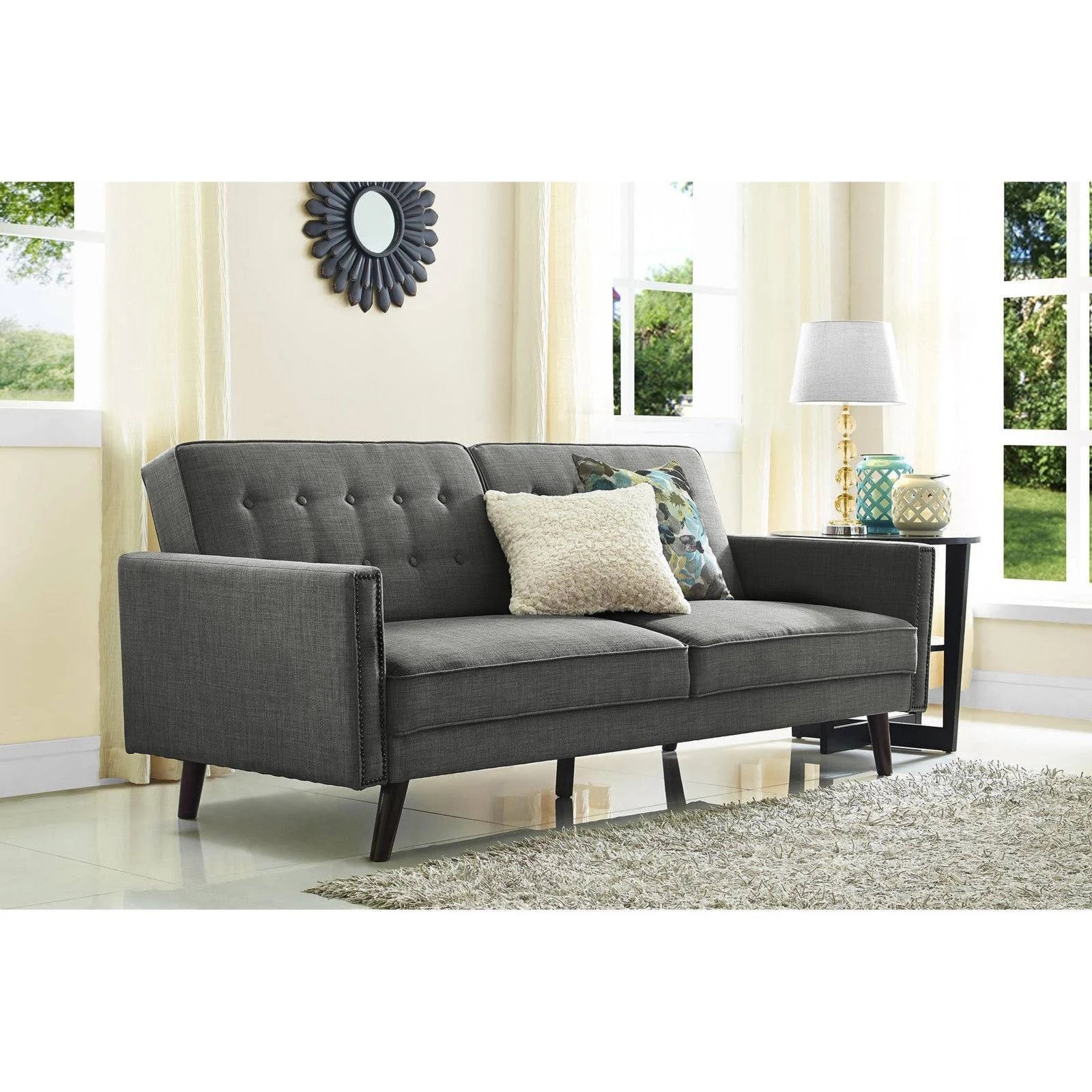 Grey Linen Futon R505750