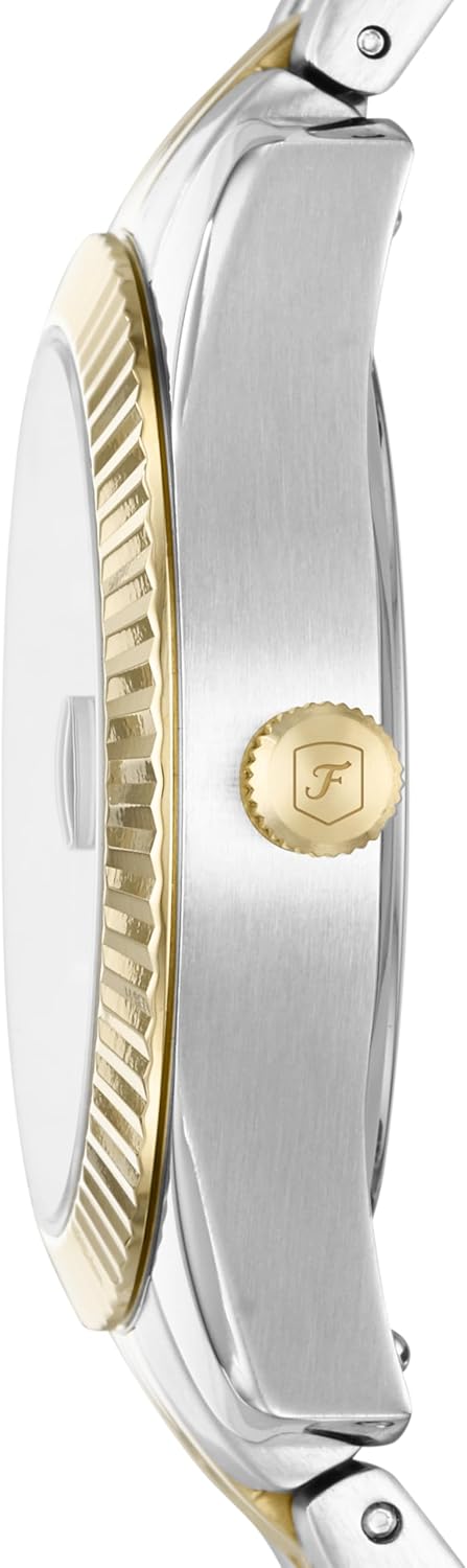 Gold Silver Stainless Steel Quartz Watch S2246