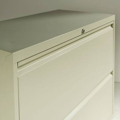 Two-Drawer Lateral File Cabinet, Black V4851