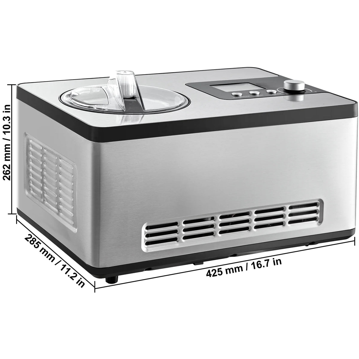 2 Quart Automatic Ice Cream Machine Electric Yogurt Gelato Maker V749891