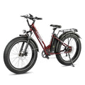 26" Fat Tire Electric Mountain Bike with 48V 13Ah Battery 7-Speed Front Suspension N47832