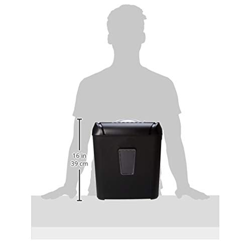12 Sheet Cross Cut Paper Shredder with 4.8 Gallon Bin, Black G319526