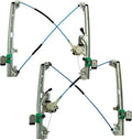 Front Left & Right Power Window Regulator with Motor Assembly Pack of 2 Q615475