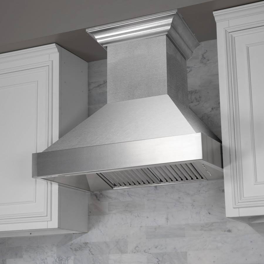 White Matte Range Hood Shell J7254