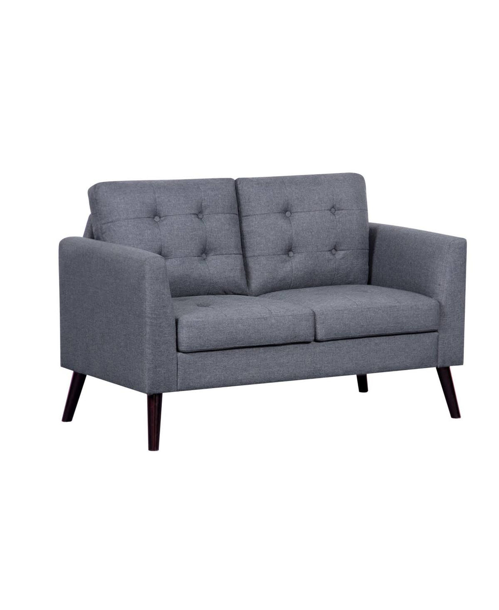 Gray Fabric Loveseat Z44681
