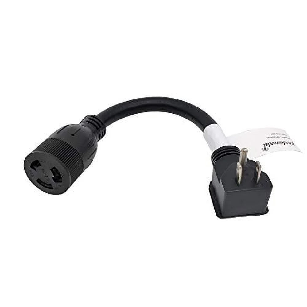 Adapter Cord 5-15P to L6-20R Receptacle Female Right Angle Plug I273269