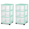3 Drawer Rolling Storage Cart (2 Pack) O1709