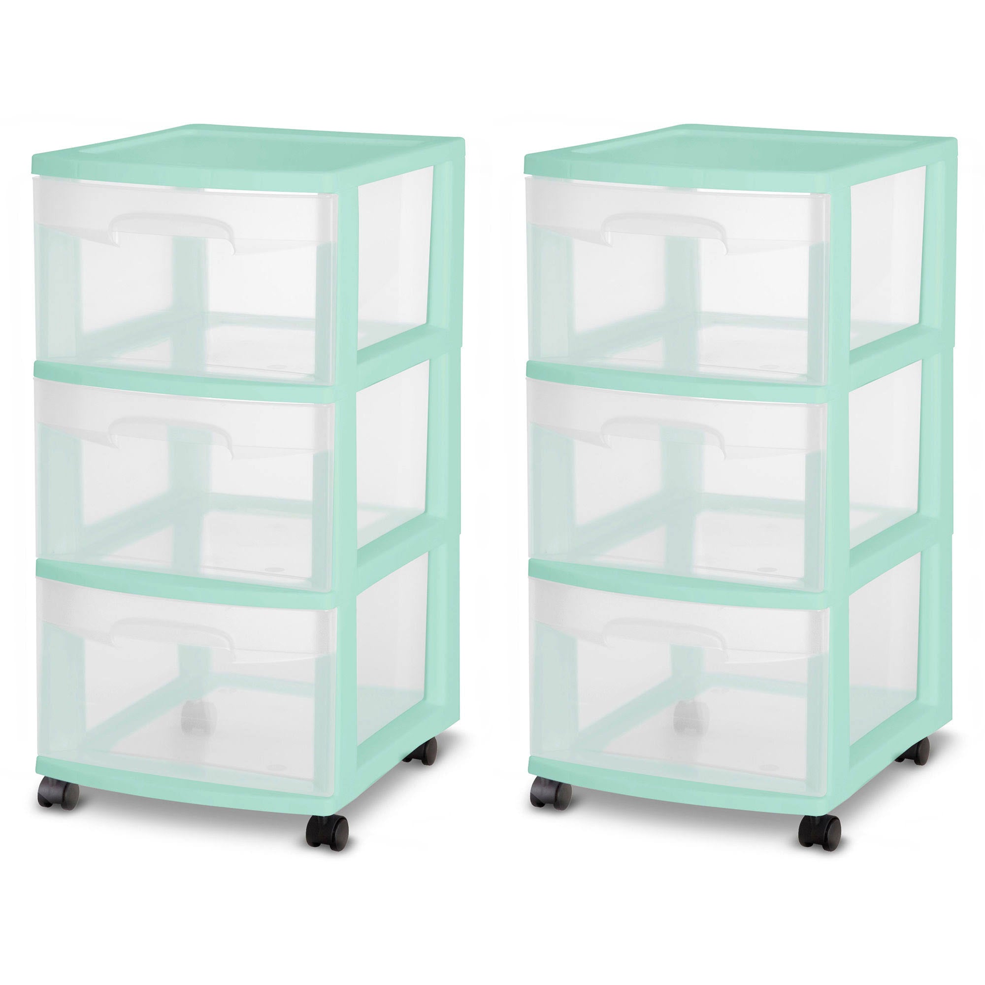 3 Drawer Rolling Storage Cart (2 Pack) O1709